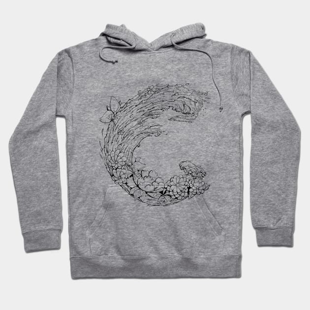 Flower Waves Hoodie by Ferrell